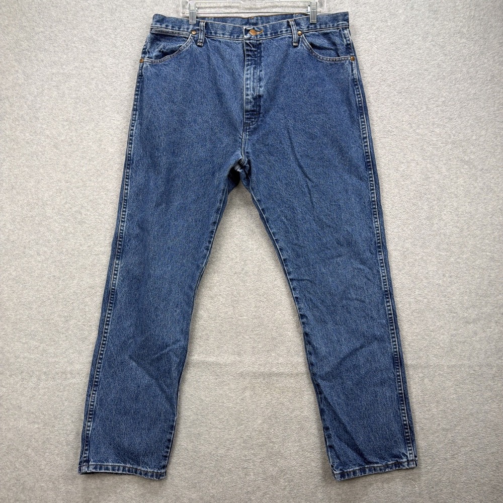 Wrangler Jeans Mens 40x32 Blue Denim Pants Cowboy Cut Original Fit Western Rodeo